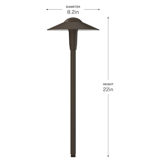 Plenaire Path Light by Kichler - Textured Architectural Bronze [Kichler-16323AZT|CUSTOM|1]