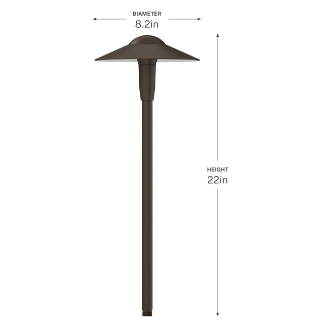Plenaire Path Light by Kichler - Textured Architectural Bronze [Kichler-16323AZT|CUSTOM|1]