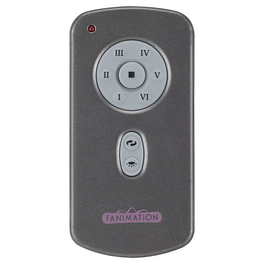 Fanimation TR29S 6-Speed Reversing DC Motor Ceiling Fan & Light Handheld Remote Control with Infinite Dimming for Early-Production Slinger v2 Fans