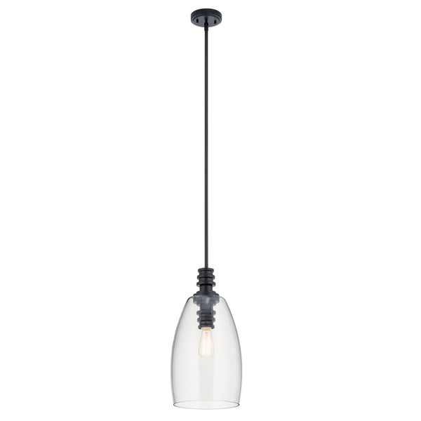 Kichler - 43090BK - One Light Pendant - Lakum - Black from Lighting & Bulbs Unlimited in Charlotte, NC