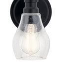 One Light Wall Sconce from the Greenbrier Collection in Black Finish by Kichler
