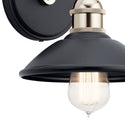 One Light Wall Sconce from the Clyde Collection in Black Finish by Kichler