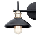 Two Light Bath from the Clyde Collection in Black Finish by Kichler