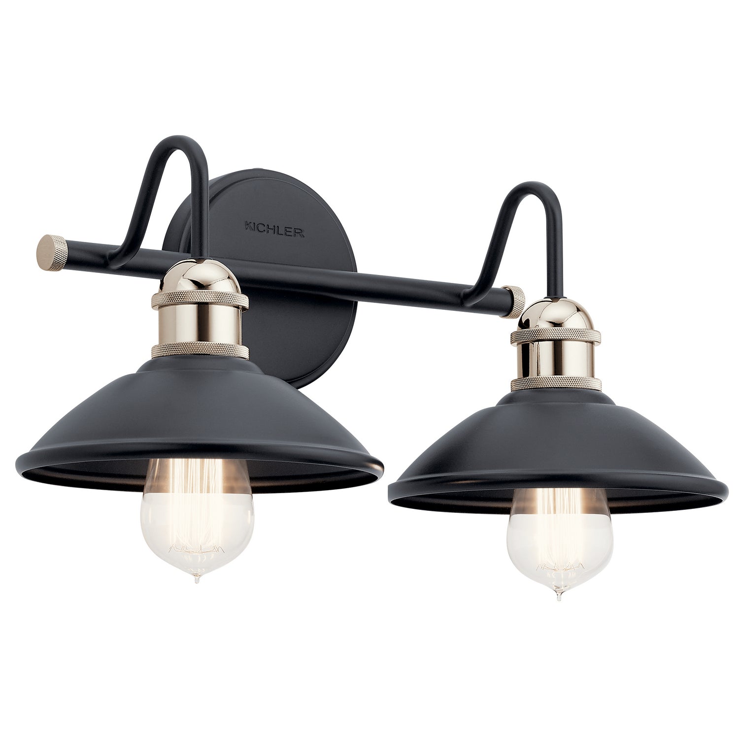 Kichler - 45944BK - Two Light Bath - Clyde - Black from Lighting & Bulbs Unlimited in Charlotte, NC