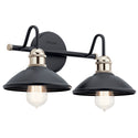 Kichler - 45944BK - Two Light Bath - Clyde - Black from Lighting & Bulbs Unlimited in Charlotte, NC