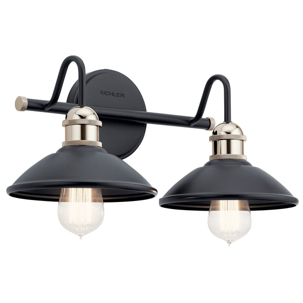 Kichler - 45944BK - Two Light Bath - Clyde - Black from Lighting & Bulbs Unlimited in Charlotte, NC