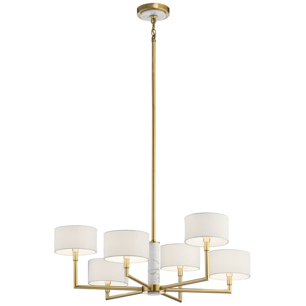 Kichler - 52052CG - Six Light Chandelier - Laurent - Champagne Gold from Lighting & Bulbs Unlimited in Charlotte, NC