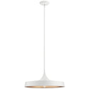 One Light Pendant/Semi Flush Mount from the Elias Collection in White Finish by Kichler