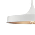 One Light Pendant/Semi Flush Mount from the Elias Collection in White Finish by Kichler