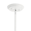 One Light Pendant/Semi Flush Mount from the Elias Collection in White Finish by Kichler