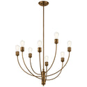 Kichler - 52255SB - Eight Light Chandelier - Hatton - Satin Bronze from Lighting & Bulbs Unlimited in Charlotte, NC