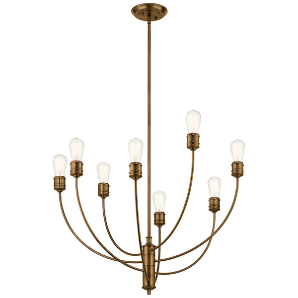 Kichler - 52255SB - Eight Light Chandelier - Hatton - Satin Bronze from Lighting & Bulbs Unlimited in Charlotte, NC