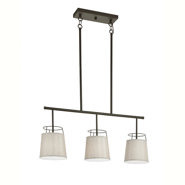 Kichler - 52263OZ - Three Light Linear Chandelier - Marika - Olde Bronze from Lighting & Bulbs Unlimited in Charlotte, NC