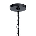 Six Light Chandelier from the Capitol Hill Collection in Black Finish by Kichler