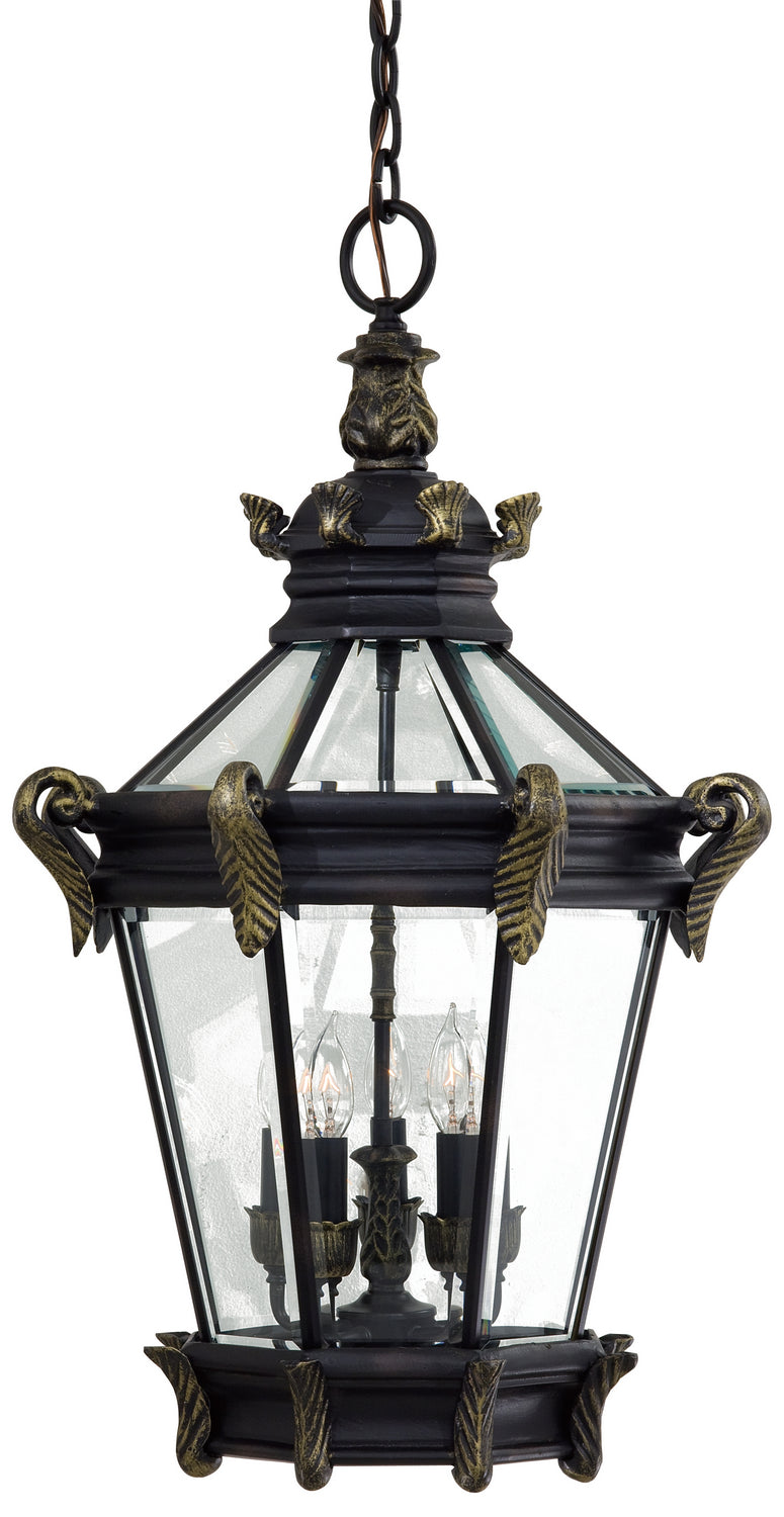 Minka-Lavery - 8934-95 - Five Light Chain Hung - Stratford Hall - Heritage w/Gold Highlights from Lighting & Bulbs Unlimited.