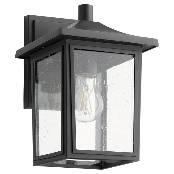 Quorum - 707-69 - One Light Wall Mount - 7 in. Lanterns - Textured Black from Lighting & Bulbs Unlimited in Charlotte, NC