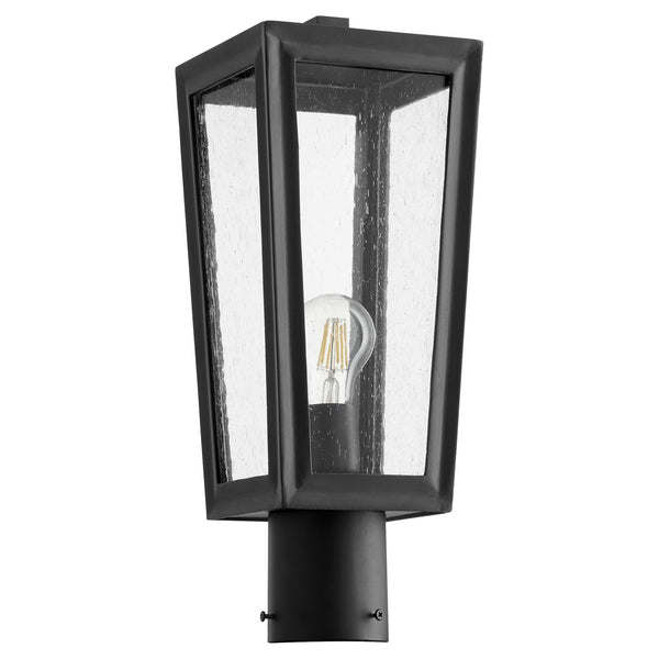 Quorum - 717-6-69 - One Light Post Mount - Bravo - Textured Black from Lighting & Bulbs Unlimited in Charlotte, NC
