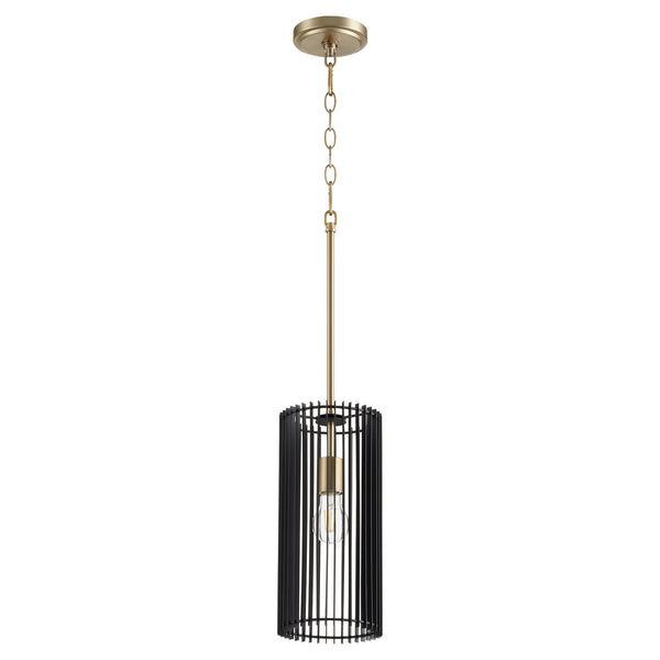 Quorum - 817-1-80 - One Light Pendant - Finura - Aged Brass from Lighting & Bulbs Unlimited in Charlotte, NC