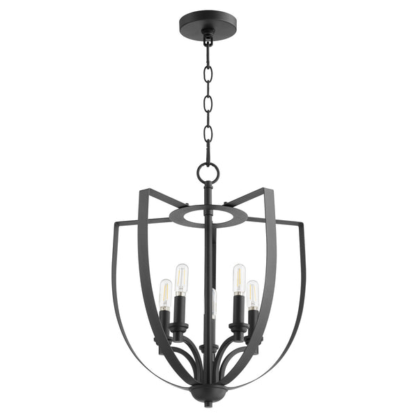 Quorum - 8202-5-69 - Five Light Chandelier - Dakota - Textured Black from Lighting & Bulbs Unlimited in Charlotte, NC