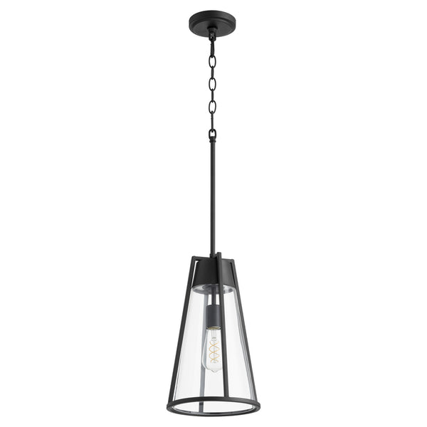 Quorum - 826-69 - One Light Pendant - Pylon Pendants - Textured Black w/ Clear from Lighting & Bulbs Unlimited in Charlotte, NC