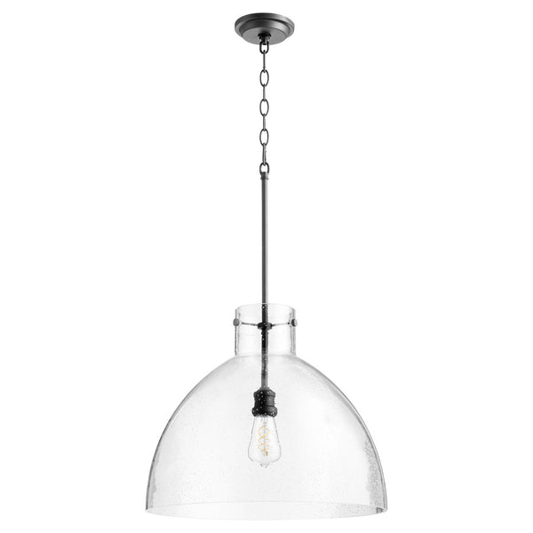 Quorum - 8932-69 - One Light Pendant - 8932 Seeded Pendants - Textured Black from Lighting & Bulbs Unlimited in Charlotte, NC