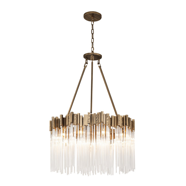 Varaluz - 309P10HG - Ten Light Pendant - Matrix - Havana Gold from Lighting & Bulbs Unlimited in Charlotte, NC