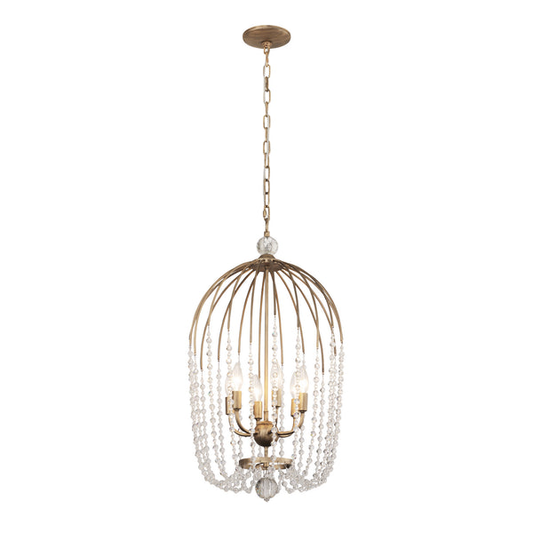 Varaluz - 343F06HG - Six Light Pendant - Voliere - Havana Gold from Lighting & Bulbs Unlimited in Charlotte, NC