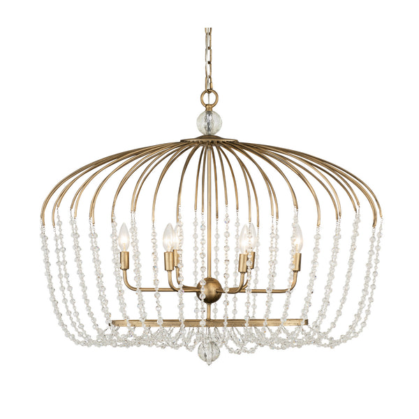 Varaluz - 343N06HG - Six Light Pendant - Voliere - Havana Gold from Lighting & Bulbs Unlimited in Charlotte, NC