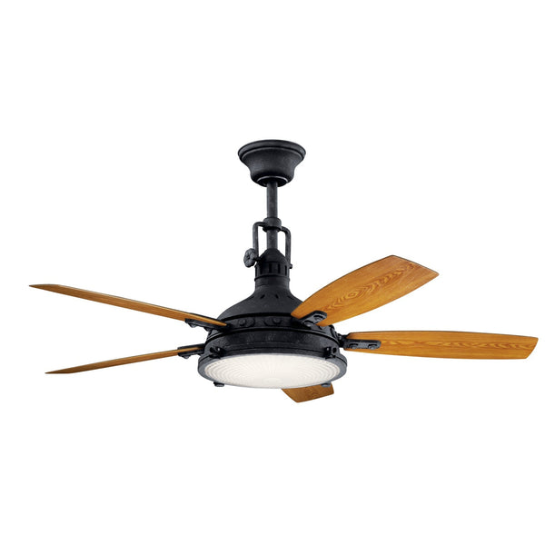 52``Ceiling Fan from the Hatteras Bay Collection in Distressed Black Finish by Kichler