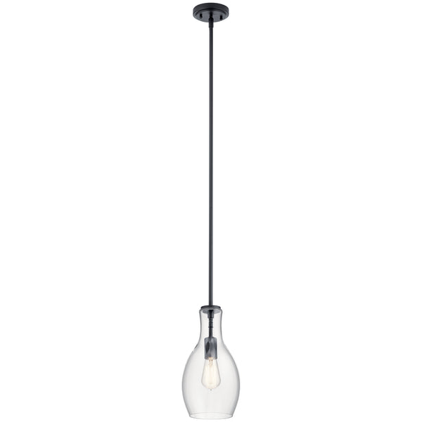 Kichler - 42456BK - One Light Mini Pendant - Everly - Black from Lighting & Bulbs Unlimited in Charlotte, NC