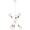 Kichler - 43095WH - Six Light Chandelier - Armstrong - White from Lighting & Bulbs Unlimited in Charlotte, NC