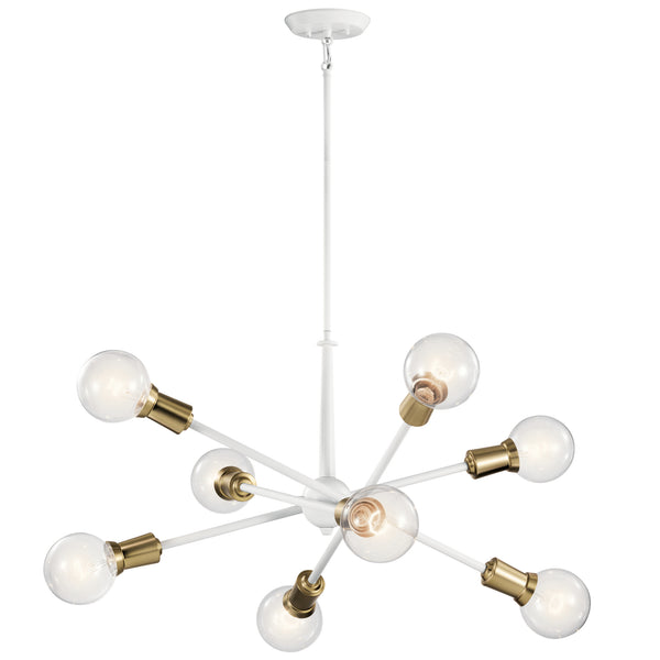 Kichler - 43118WH - Eight Light Chandelier - Armstrong - White from Lighting & Bulbs Unlimited in Charlotte, NC
