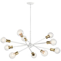 Kichler - 43119WH - Ten Light Chandelier - Armstrong - White from Lighting & Bulbs Unlimited in Charlotte, NC