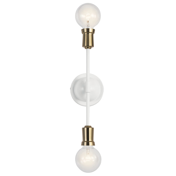 Kichler - 43195WH - Two Light Wall Sconce - Armstrong - White from Lighting & Bulbs Unlimited in Charlotte, NC