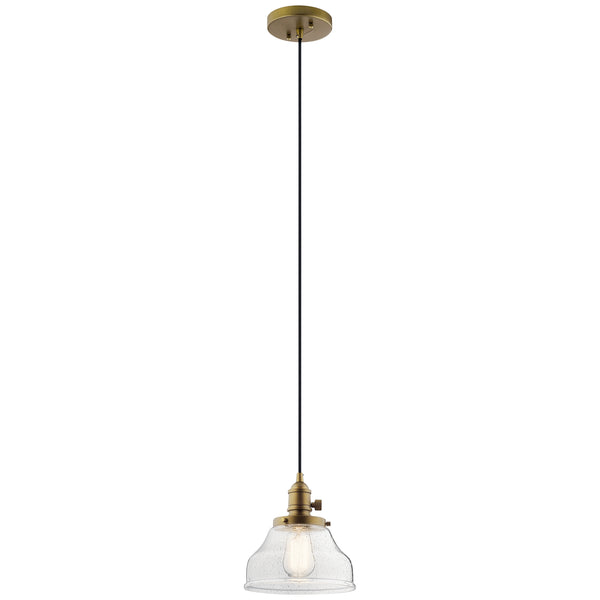 Kichler - 43850NBR - One Light Mini Pendant - Avery - Natural Brass from Lighting & Bulbs Unlimited in Charlotte, NC