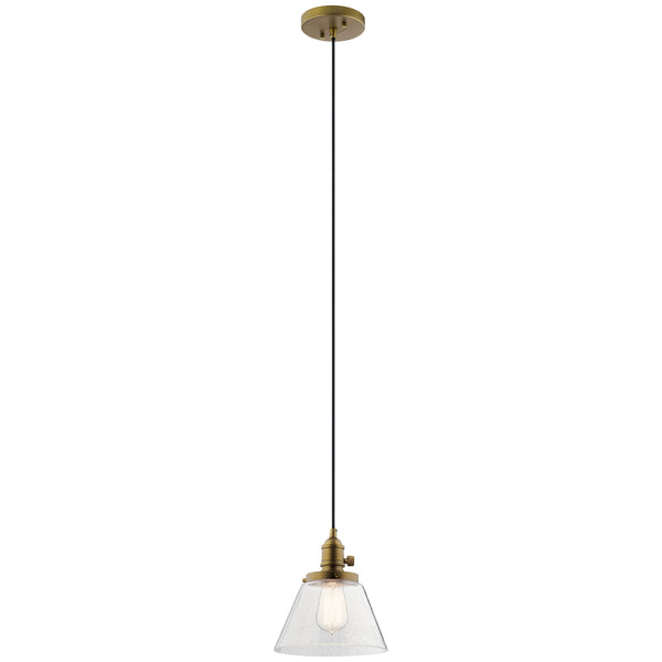 Kichler - 43851NBR - One Light Pendant - Avery - Natural Brass from Lighting & Bulbs Unlimited in Charlotte, NC