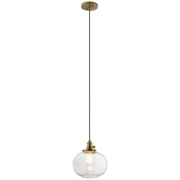Kichler - 43852NBR - One Light Mini Pendant - Avery - Natural Brass from Lighting & Bulbs Unlimited in Charlotte, NC