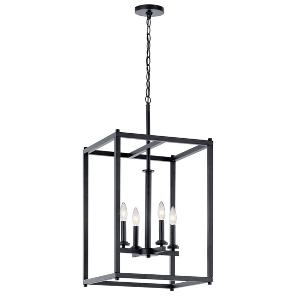 Kichler - 43998BK - Four Light Foyer Pendant - Crosby - Black from Lighting & Bulbs Unlimited in Charlotte, NC