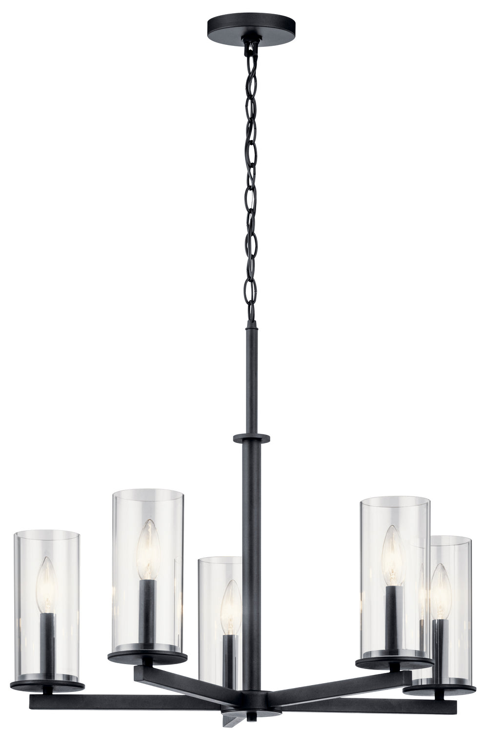 Kichler - 43999BK - Five Light Chandelier - Crosby - Black from Lighting & Bulbs Unlimited in Charlotte, NC