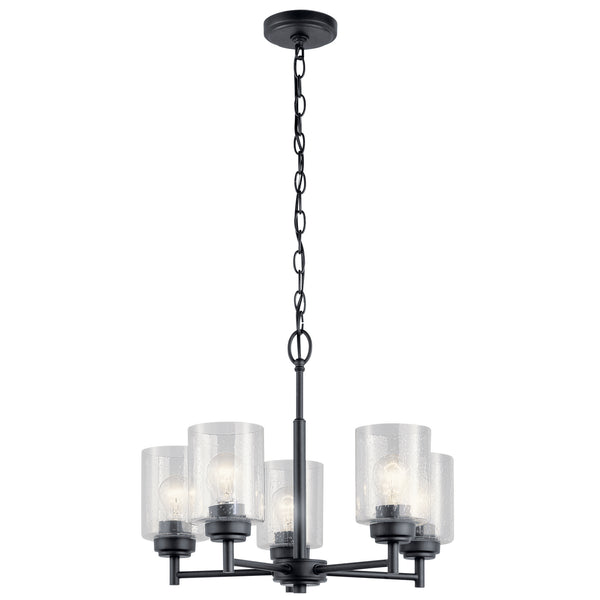 Kichler - 44030BK - Five Light Chandelier - Winslow - Black from Lighting & Bulbs Unlimited in Charlotte, NC