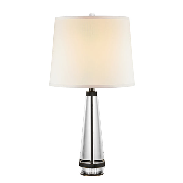 Alora - TL315229UBWS - One Light Table Lamp - Calista - Urban Bronze/White Silk Shade from Lighting & Bulbs Unlimited in Charlotte, NC