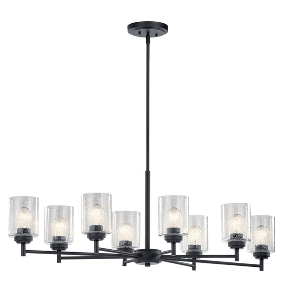 Kichler - 44035BK - Eight Light Chandelier - Winslow - Black from Lighting & Bulbs Unlimited in Charlotte, NC