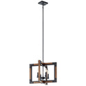 Four Light Chandelier/Semi Flush Mount from the Marimount Collection in Auburn Stained Finish Finish by Kichler