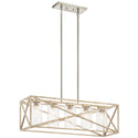 Kichler - 44081DAW - Five Light Linear Chandelier - Moorgate - Distressed Antique White from Lighting & Bulbs Unlimited in Charlotte, NC