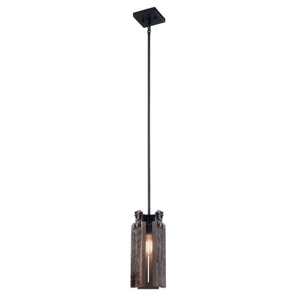 Kichler - 44182BKT - One Light Mini Pendant - Ridgewood - Textured Black from Lighting & Bulbs Unlimited in Charlotte, NC