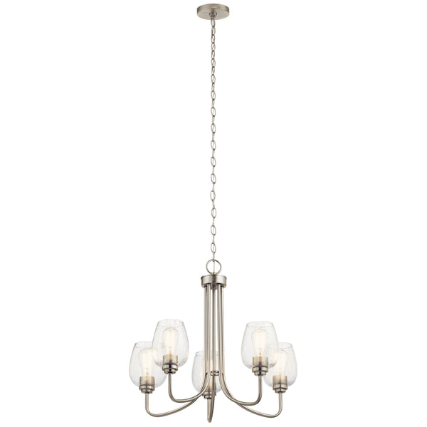 Kichler - 44377NICS - Five Light Chandelier - Valserrano - Brushed Nickel from Lighting & Bulbs Unlimited in Charlotte, NC