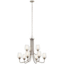 Kichler - 44378NICS - Nine Light Chandelier - Valserrano - Brushed Nickel from Lighting & Bulbs Unlimited in Charlotte, NC