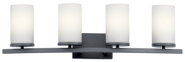 Kichler - 45498BK - Four Light Bath - Crosby - Black from Lighting & Bulbs Unlimited in Charlotte, NC