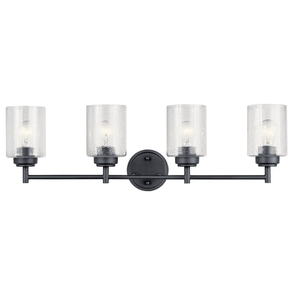 Kichler - 45887BK - Four Light Bath - Winslow - Black from Lighting & Bulbs Unlimited in Charlotte, NC