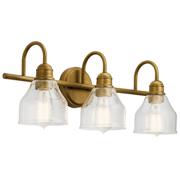 Kichler - 45973NBR - Three Light Bath - Avery - Natural Brass from Lighting & Bulbs Unlimited in Charlotte, NC